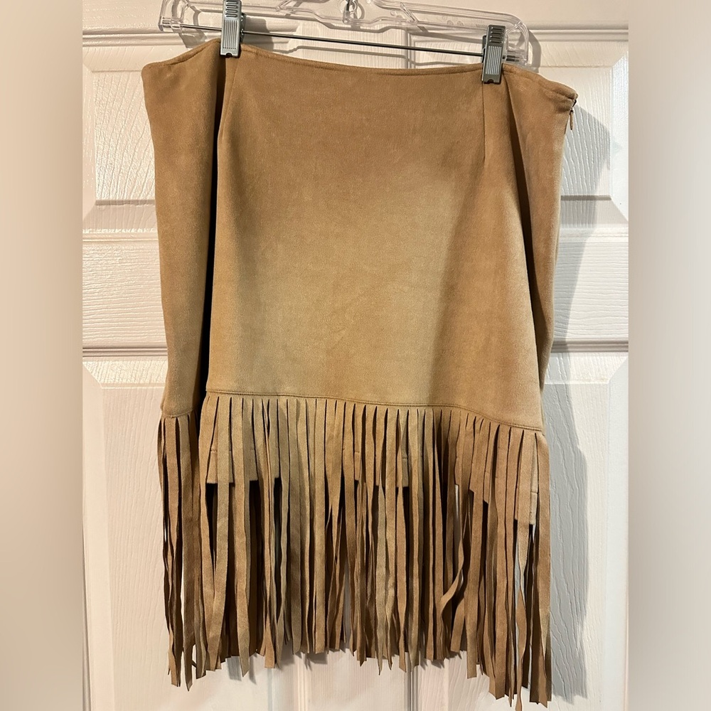 Gianni Bini Suede Fringe Mini